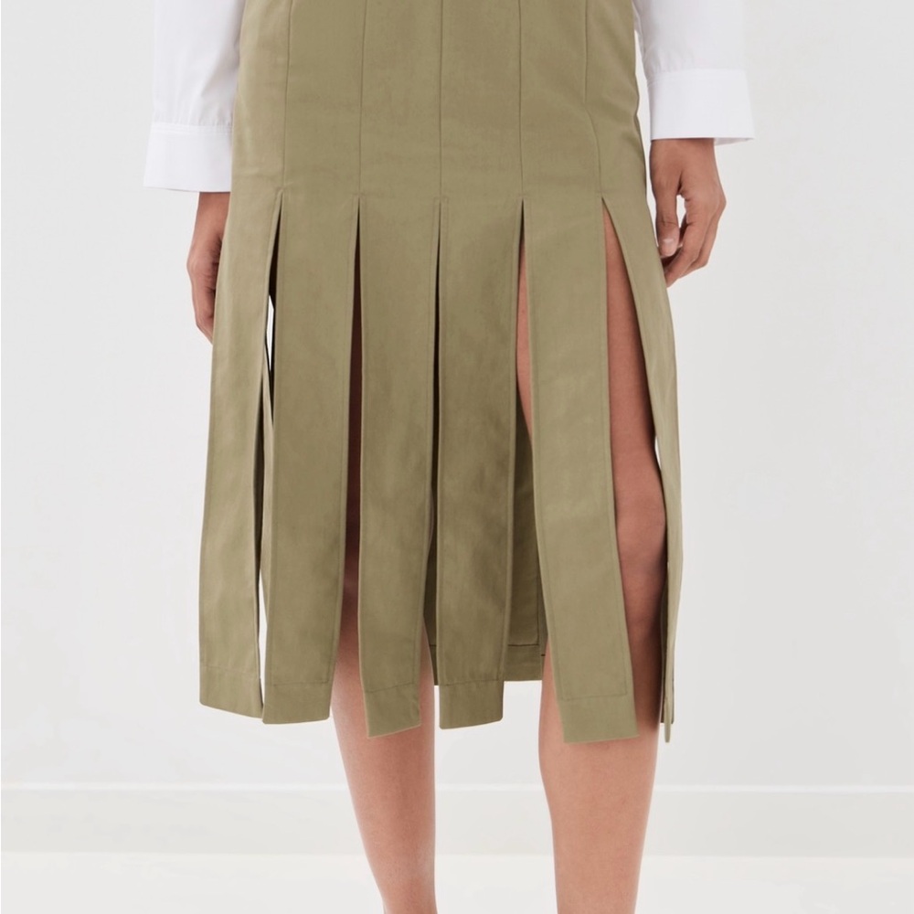Simone Roche Multi Slit Skirt in Beige - Picture 6 of 7